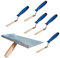 Proper Tools Jointing Set with Finger Trowels and Mortal Handle - 6PCS - Wooden Handle - for Pointing, Bricklaying, Jointing, DIY