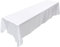 JIUERYY Satin Tischdecke für Hochzeitsbankett Bankettveranstaltung Taufdekoration, Weiß, 228x335CM