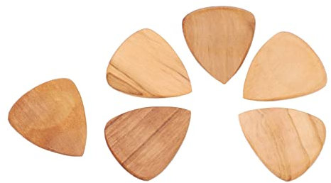 Ukulele-Holz-Plektrum, Daumen geschlitzt Komfortabler Griff Holz-Gitarren-Plektren als Geschenk zum Erlernen von Musikinstrumenten(#1)