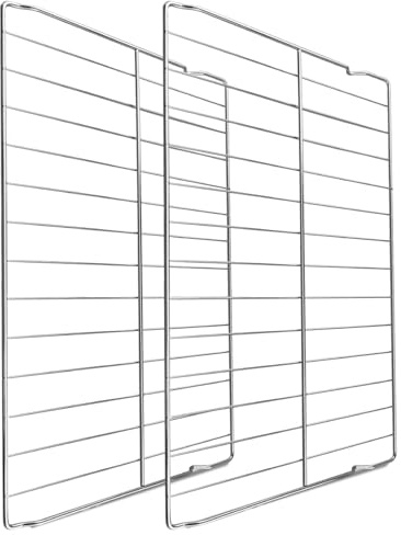 W10256908 Oven Rack Fit for Whirlpool Range Stove Oven, 24 x 15.75 Inch Oven Baking Rack Replace W10138079, 3195710, W10179196, 304 Stainless Steel, 2 Pcs