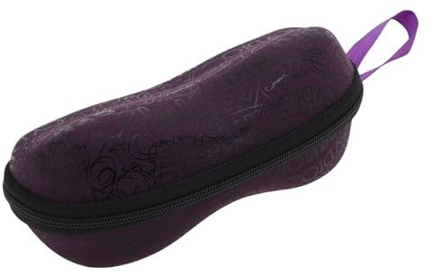 CAPASTEC Étui À Lunettes, Boîte À Lunettes, Pochette Pour Lunettes De Soleil Avec Mousqueton, Protecteur De Couverture Pour Lunettes À Fermeture Éclair, Violet