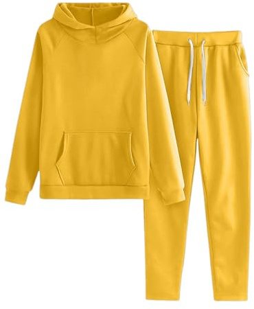 Ensemble de Survêtement 2 Pièces pour Enfants - Sweat à Capuche en Polaire avec Manches Longues et Pantalon de Jogging à Cordon - Ensemble Décontracté pour Garçons et Filles - Pyjama Combinaison