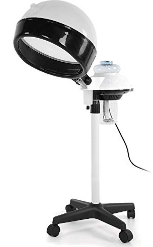 Hair Bonnet Dryer with Adjustable Hooded and Floor Stand Design Salon Spa Styling Tool for Hair Coloring Perming Conditioning Steamer (UK Plug)