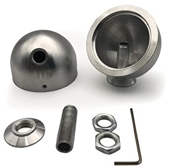 Car Specials Aluminium Lautsprechergehäuse für Hertz MP25.3 / Audison AP 1P Hochtöner in Silber mit M10 Gewinde