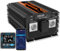 EDECOA Wechselrichter 12v auf 230v Pure Wave 3500w Spannungswandler Fernbedienung Pro 2X USB Kann Batterietyp wählen FLD AGM Gel LiFePo4 Eco Mode