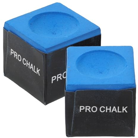 STOBAZA Lot de 2 Craies de Billard Bleu Foncé pour Queue de Billard Solide pour Snooker Accessoires pour Entretien et Précision du Jeu