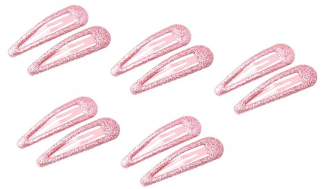 Lot de 10 barrettes à cheveux légères et brillantes en alliage à paillettes pour bébé - Couleur bonbon
