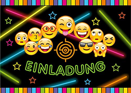 12 Einladungskarten zum Geburtstag Kinder Lasertag Mädchen Jungen Jungs Einladung Kindergeburtstag oder Lasertag-Party