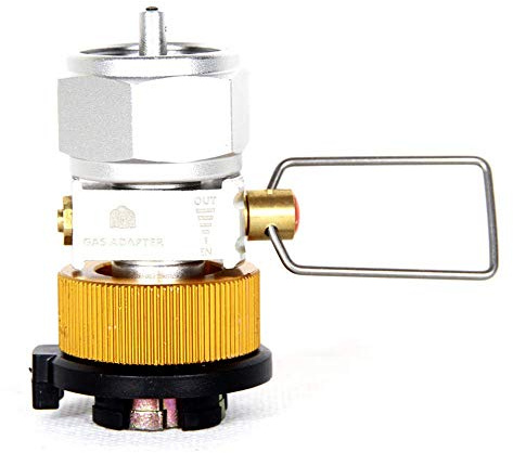 Lixada Gas Saver Plus, Convertor Shifter, Refill Flat Tank, Conversion Adapter, Camping Adaptor Valve for Nozzle Bottle Type/Butane Cartridge/Lindal Valve Canister