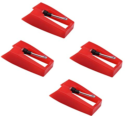 Record Player Needle, Gartopvoiz 4pcs Diamond Stylus Replacement for Suitcase Turntable, Phonograph, LP Vinyl Player