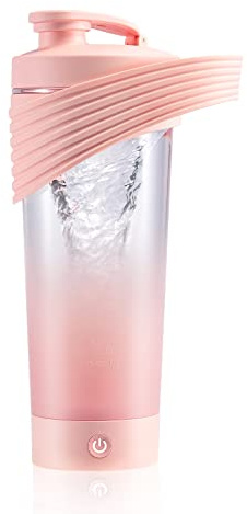 flintronic Protein Shaker, elektrisch, 800 ml, BPA-frei, Tritan, elektrischer Shaker, USB, wiederaufladbar, tragbar, Proteinmixer mit leistungsstarkem Akku, Protein-Shaker-Flasche mit Griff