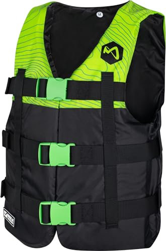 Mesle Schwimmweste H210, 2XS-4XL, Schwimmhilfe für Erwachsene & Kinder, Leichte 50N Auftriebsweste Herren & Damen, Prallschutzweste für Jetski, SUP, Wasserski, Kajak, Wakeboard