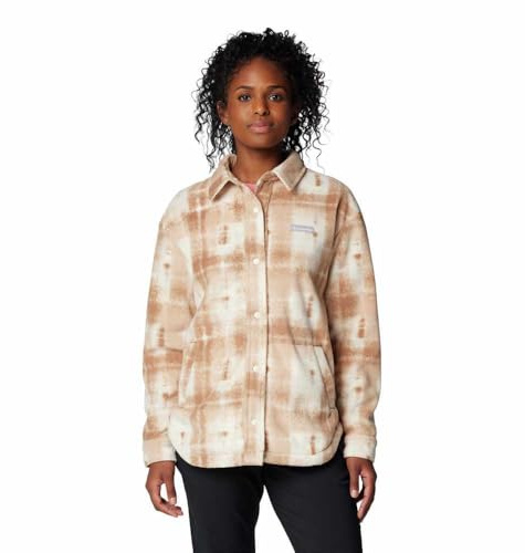 Columbia Benton Springs Fleece Shirt Jacket II 2085661224, Women Jackets, Brown, S EU