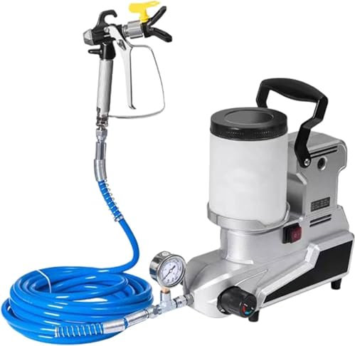 WEIMILOR Spruzzatore di Vernice airless ad Alta Pressione da 1600 W, spruzzatore di Vernice airless per emulsione, spruzzatore airless per Vernici al Lattice a Base d'Acqua con Tubo Flessibile