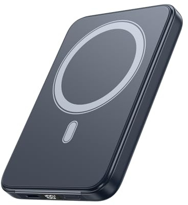A ADDTOP magnetisk powerbank 10 000 mAh – 20 W snabbladdning iPhone-laddare för magnetisk, ultraslim trådlös bärbar laddare med USB-C in- och ut, LED-display batteripack för iPhone 17/16/15/14/13/12