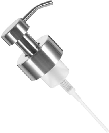 HOODANCOS Bomba dispensadora de jabón de Manos con Rosca de 44 mm, Acero Inoxidable 304 para dispensadores de jabón en Espuma, Recambio para Botellas de baño y Cocina