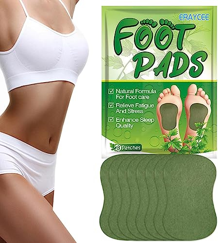 Foot Pads,Wormwood Body Detoxification Pads | Wormwood Body Cleansing Foot Care Patch, Natural Foot Pad for Foot and Body Care, Adhesive Sheets Improve Sleep, Remove Dampness Zorq