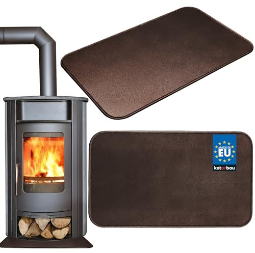 KOTARBAU Placa de suelo de 60 x 80 cm de acero con recubrimiento en polvo de cobre antiguo, placa de suelo para chimenea, placa de suelo para chimenea, protección contra chispas