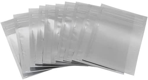 100 Stück antistatische Aufbewahrungsbeutel, antistatische Beutel, wiederverschließbarer Beutel mit Reißverschluss für elektronische Komponenten, Geräte (6.5 * 12cm)