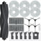 SpeHiate Accessori di Ricambi per Dreame L10s Pro Ultra Heat/ L10s Ultra Gen 2, Kit per Dreame X30 Ultra/MOVA E30 Ultra con 1 Spazzola Principale, 6 Sacchetti, 2 Filtro, 6 Panni, 4 Spazzole Laterali