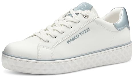 MARCO TOZZI Femme Damen Sneaker 2-23705-41 Basket, Blanc (Lt Blue White), 38 EU