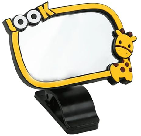 Yuentoen Rücksitzspiegel für Babys,360° Baby Autospiegel,Autospiegel mit Gefederten Clips,Einfach Montieren,Bruchsicherer Acrylglas Baby Spiegel Auto