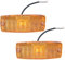 AOJO Wohnwagen Begrenzungsleuchte Orange Seitenmarkierungsleuchte Gelb LED 12V 24V für Anhänger, LKW - Inkl.Schrauben (Gelb-2Pack)