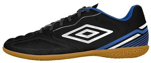 Umbro Herren Classico 13 Indoor Hallenfußballschuh, Schwarz/Weiß/Königsblau, 41 EU