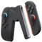 JEMDO Magnetic Joy con Charger Grip Compatible with Nintendo Switch 2 Only – LED Charging Grip for Switch 2 Joy con, USB-A to Type-C Charging Cable included - Black