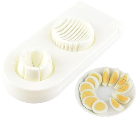 Ahuuen Cortador De Huevos | Cortador De Huevos Con Alambre De Acero Inoxidable | Utensilio De Cocina 2 En 1 Para Desayuno Familiar Restaurante Hogar | Para Tomate Alimentos Blandos Ensalada Champiñón