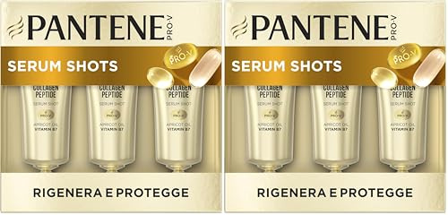 Pantene Pro-V Rigenera E Protegge Siero per Capelli Ampolle 10 x 3 x 15 ml per Capelli Deboli, Secchi e Danneggiati, Formula Nutri-Plex con Pro-V, Peptidi di Collagene, Olio di Albicocca, Vitamina B7