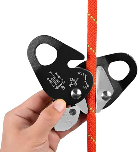 Figura de aparejo 8 Descender - Equipo resistente de aluminio de aeronáutico, hardware técnico de rescate, herramienta de arborista para el cuidado de árboles, accesorio de escalada en roca