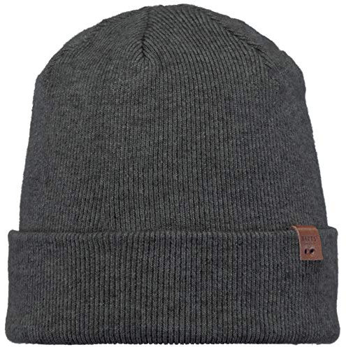 Barts Unisex Willes Beanie Baskenmütze, Grau (Dark Heather 0019), One Size (Herstellergröße: Uni)