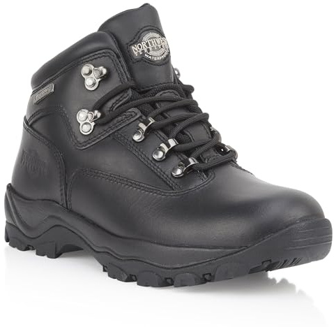 Northwest Territory INUVIK Men’s Mid Rise Waterproof Leather Hiking & Walking Boots