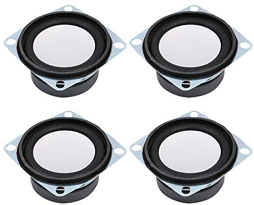 Hsthe Sea 4 STÜCKE quadratischer Mikrolautsprecher Durchmesser 2 4 Ohm 3 W Audiolautsprecher Stereo-Woofer-Lautsprecher für Arduino