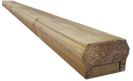 Snowdon Timber DH45708T Treated Decking Handrail/Baserail (L) 2.39m (W) 70mm (T) 45mm