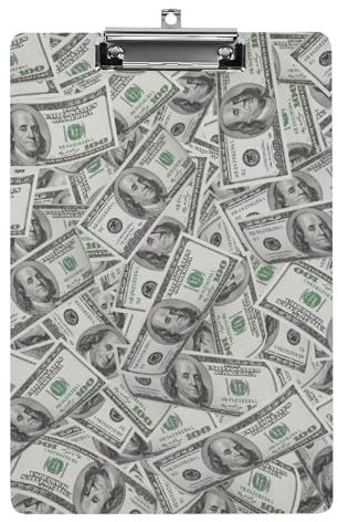 Planchette à pince pour enfants, planche à pince amusante en acrylique avec imprimé argent volant, format A4, peut contenir 21,6 x 31,8 cm pour enseignants, étudiants, femmes, hommes, filles, garçons