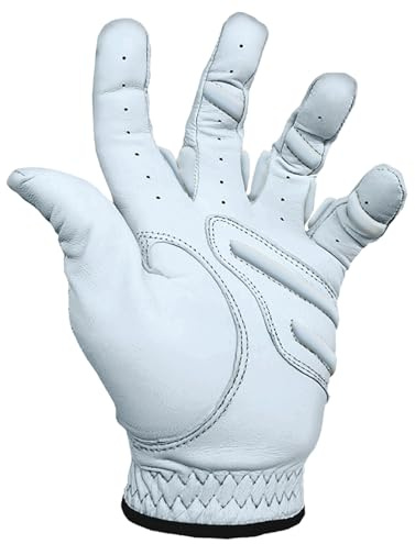 MONKEY GRIP Golf Glove Bearing Capacity Non silp No Slice pad Premium Lether Power Pad Left Hand (Man-Medium)