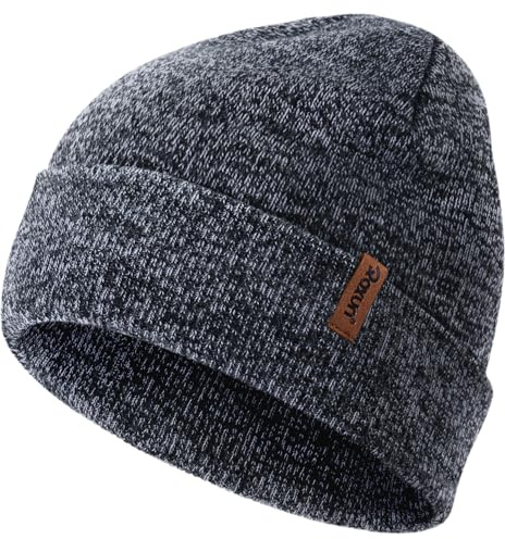 ROXUN Vintermössa Herr/Dam Stickad Mössa Beanie Skull Cap | ROXUN Mjuk varm vindtät kälteschutz vinterbeanie unisex