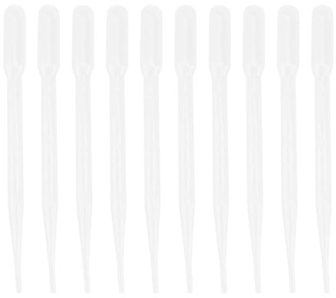 Cabilock 10 Tubos de Plástico Escala de 3ml para Alimentación de Coral y Camarones Accesorios para Acuarios en Criaderos Marinos y Zoológicos Marinos