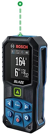 Bosch GLM165-27CGL 165' BLAZE Ergonomic Cordless Green Laser Measure w/Bluetooth