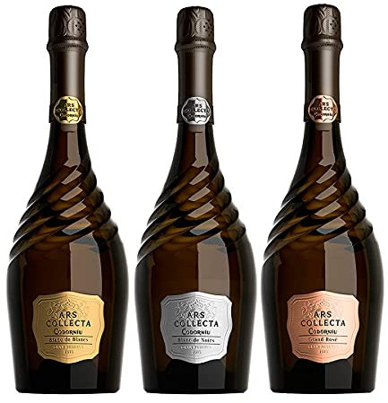 Pack x3 Cava Codorníu Ars Collecta Gran Reserva (Blanc de Blancs + Blanc de Noirs + Grand Rosé) – 3botellas 75cl