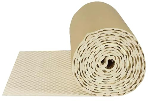 GQZJY Isolering ljudisolering akustisk skumgummi ägglåda ljudpanel 1 x 10 m isolering akustisk stängd cellskum 15 mm tjock för kontorsstudio hem vägg och dörr (storlek: 1 x 10 m, färg: benvit)