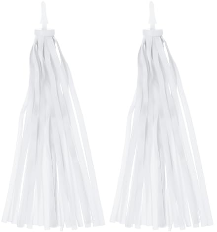 PATIKIL Streamer per Bici Colorati Bianco Nappe per Manubrio Scooter Nastri