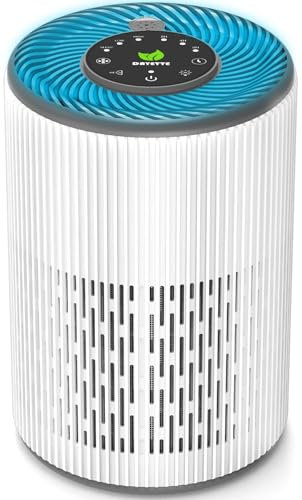 DAYETTE Portable Luftreiniger Allergiker mit Aroma, Nachtlicht, Timer, Ruhemodus (20 dB), HEPA Luftfilter gegen Schimmel, Staub, Pollen, Gerüche, Tierhaaren, Air Purifier