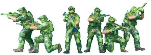 F Fityle 6 Modelos de Soldados a Escala 1:64, Juego de Juguetes, Decoraciones, Accesorios de Resina, Figuras de en Miniatura para Juegos, Mesa de