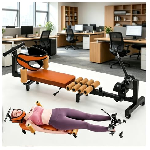 Gymmassage-inversionsbord, Ryggförlängningsmaskin | Bensträckare Midjesträckbädd För Hemmabruk, Justerbar Längd På Ryggsträckbänk, Ryggtränare För Ländryggen