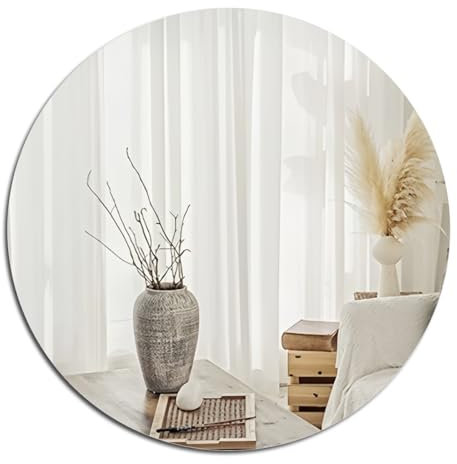 Safe Acrylic Mirror for Walls, HD Large Bathroom Mirror Stickers Wall-Mounted Unbreakable shatterproof Frameless Mirrors for Make Up Vanity Baby Room Living Room Bedroom Decor Decoration