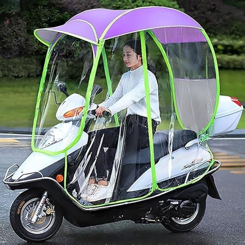 Genérico Fundas para vehículos de Deportes de Motor, Funda Impermeable para Scooter de Movilidad, Paraguas Universal Totalmente Cerrado para Scooter, Parasol Impermeable, toldo Plegable para Scooter