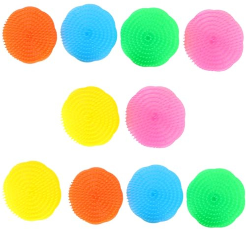 ROMISBABA 20 Pezzi Spazzola Shampoo Massaggiante per Capelli Pettine Portatile per Massaggio Cute e Pulizia Stimola la Crescita e Riduce la Forfora Adatta per Tutti i Tipi di Colore Casuale